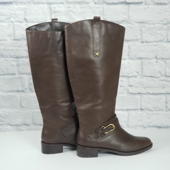 Franco Fortini Raya dark brown knee high boots - Picture 5 of 7
